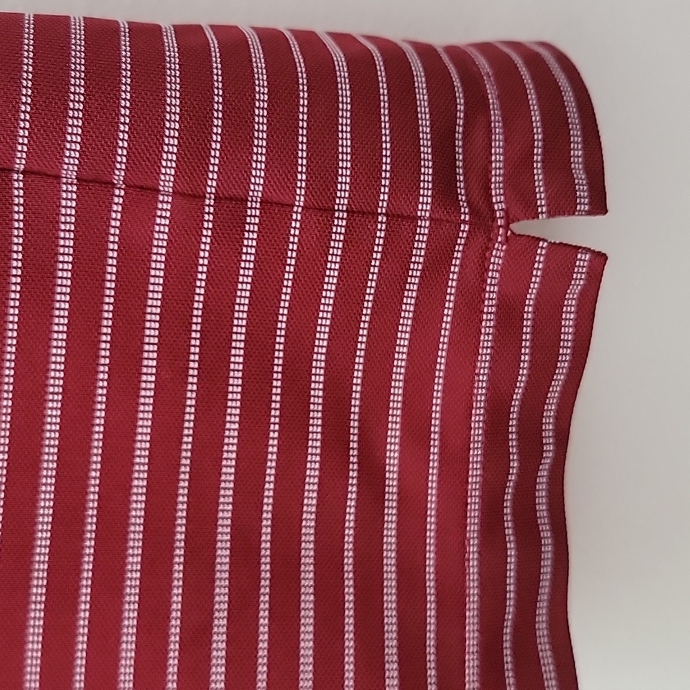 Nike Golf Burgundy Wine Striped Polo Short Sleeve Shirt XL - Picture 8 of 15